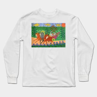 ukrainian wedding 1966 - Maria Primachenko Long Sleeve T-Shirt